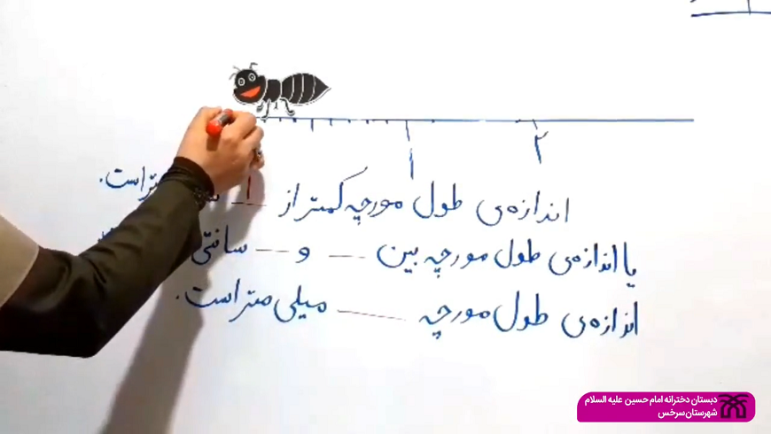 تدریس مبحث کسر از فصل هفتم کتاب ریاضی